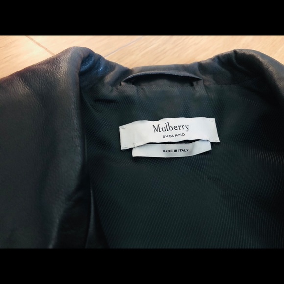 Mulberry Cathlyn leather moto vest
